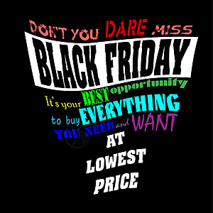 黑色星期五销售广告海报传单横幅等的概念字母图片