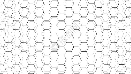 六边形轮廓的抽象背景 韦克托电脑科学空地蜂窝技术阴影空间商业艺术中风图片