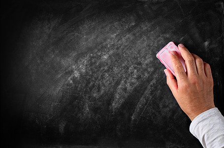 黑板写作粉笔课堂木板褪色木头大学空白海绵橡皮图片
