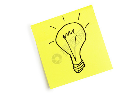 提醒笔记办公室发明反射灯泡玻璃力量绘画数字灯丝图片