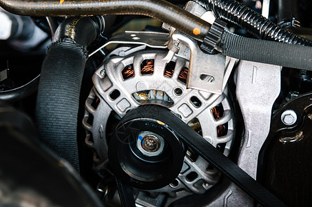 汽车发动机细节传播金属软管机器合金工程机械力量维修驾驶图片