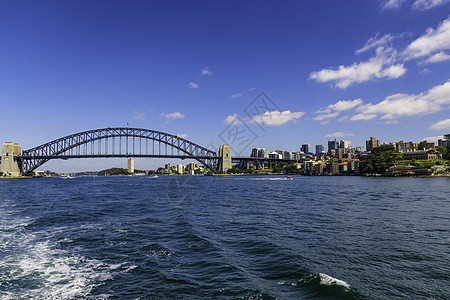 悉尼港桥周围的大风景天际旅游日落蓝色城市地标天空假期港口房子图片