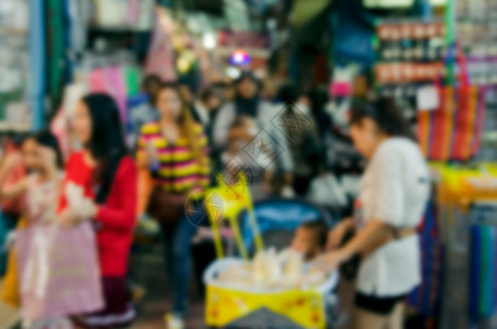 市场中的模糊人生活人群游客购物运动城市场景食物商业旅行图片