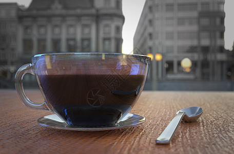 咖啡店咖啡厅咖啡杯 - 传统风格 3D图片