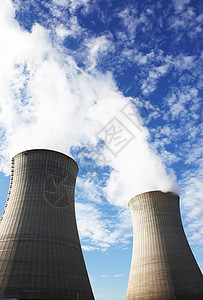 生产电力的核电站发电厂核能发电厂矿渣原子活力筒仓生态图片
