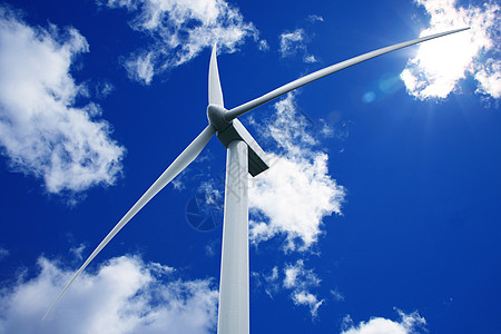天空背景的风风涡轮机环境生态活力风力螺旋桨植物发电机日落涡轮光伏背景图片