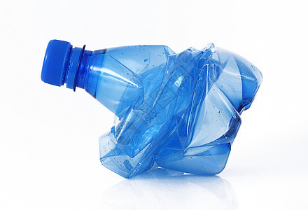 白色底底的塑料瓶塑料收藏垃圾生态回收概念收集垃圾箱图片