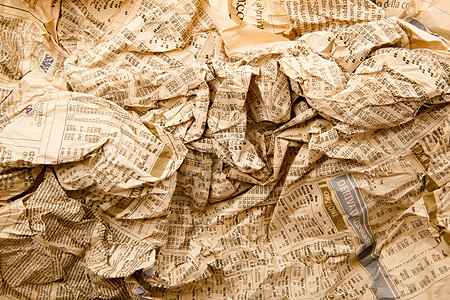 折叠成背景的报纸回收概念废料杂志新闻业通讯垃圾打印图片