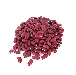 白底干干红豆蔬菜红色团体豆类沙锅生物概念豆子营养种子图片