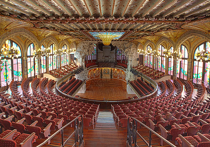 2014年在西班牙巴塞罗那的帕劳音乐会大厅举行 2014年音乐音乐会歌剧建筑剧院天炉戏剧性艺术礼堂彩色图片