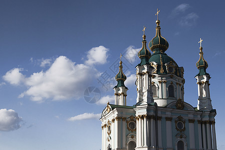 基辅圣安德鲁教堂建筑学天空城市文化建筑教会大教堂旅行历史上帝图片