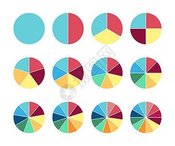 饼图  12节 图表的矢量圆图图片