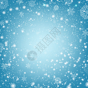 冬季海报与雪和蓝色背景广告季节标签插图库存徽章横幅营销雪花店铺图片