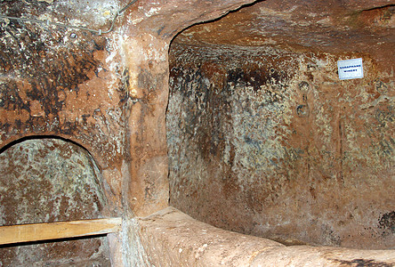 土耳其Neolithic建造的地下城市时代石灰石旅行编队历史石头旅游火鸡地质学新石器图片