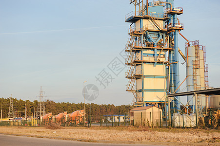 在蓝色 sk 的现代工业建筑工业食物商业职场工厂货物仓库建造技术天空图片