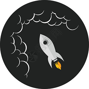太空探索穿梭船标志图标标志 vecto月亮航天飞机天空品牌喷射标识火箭插图飞船火星图片