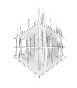 正在建设中的房子的绘图构造草图工程师蓝图工地建筑师打印建筑计算机工程背景图片