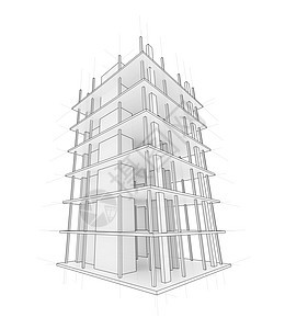 正在建设中的房子的绘图建筑设计建筑学地面工程草图蓝图房间工程师绘画图片