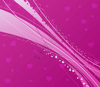 带有线条和心形的抽象粉红色背景庆典浪漫艺术品卡片紫色装饰品问候语装饰风格艺术图片