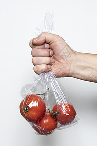 一些番茄市场收集红色垃圾分类回收环境蔬菜杂货店生态保障背景图片