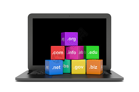托管教育互联网域名空白插图展示笔记本黑色键盘网站组织网络屏幕背景