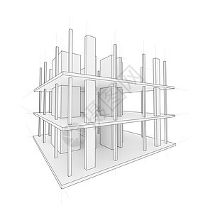 正在建设中的房子的绘图打印工程工地地面设计计算机构造建筑学建筑师房间背景图片