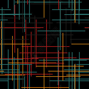 深色背景中现代风格的黑色抽象无缝背景线地面卡片包装蓝色线条条纹织物墙纸绘画装饰图片