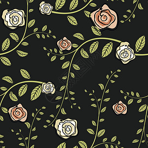 无缝玫瑰花纹玫瑰花卉艺术剪贴簿庆典礼品装饰品图案植物花园图片