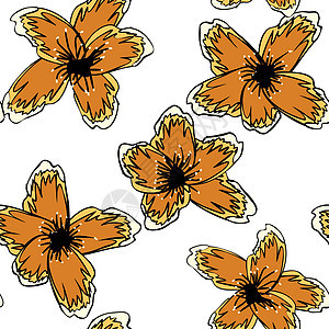 无缝花卉图案 果树鲜花背景 抽象的春天花园 它制作图案矢量植物墙纸植物群水果插图艺术叶子装饰品生态图片