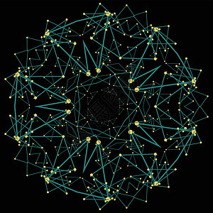 圆和线矢量 baground圆圈网络数字化互联网技术细胞地球节点社会通讯图片