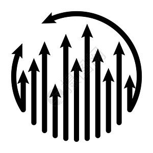 箭头循环成长矢量旋转指针进步公司统计环形成就成功图表推介会图片