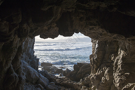 洞洞 海面如洞穴背景图片