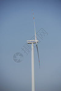 阳光明媚的风涡轮素蓝色绿色天空气候力量生产活力太阳涡轮技术图片