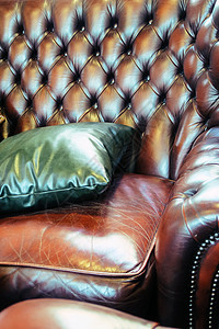 皮沙发古年详细图象房间奢华装饰软垫摄影棕色家居家具客厅座位图片
