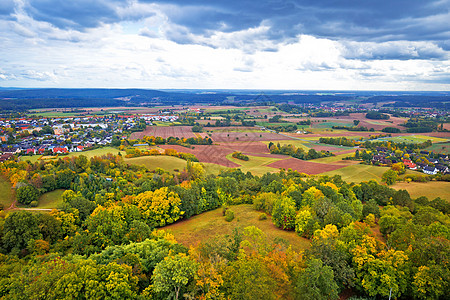 Bamberg 德国从阿尔登堡城堡的风景 绿色纳特图片