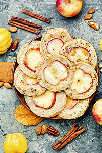 苹果煎煎饼甜点时令早餐英语耳光糖果烹饪食品坚果榛子图片