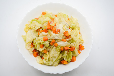 用鱼酱炒菜卷心菜 它是一个简单的菜单 可以制造纤维美食厨房蔬菜营养素营养搅拌午餐油炸木头烹饪图片