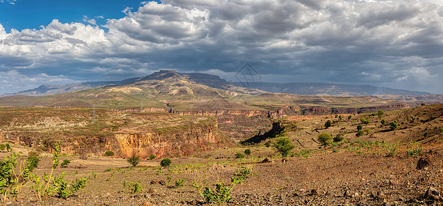 埃塞俄比亚峡谷山区地貌 埃塞俄比亚精髓荒野旅行地区农村勘探天线野生动物全景冒险图片