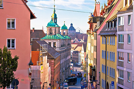 Nurnberg 纽伦堡富多彩的街道建筑图片