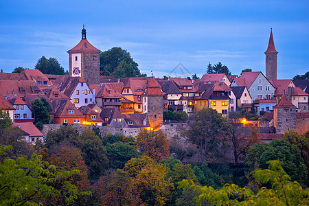 罗腾堡的历史名镇图片