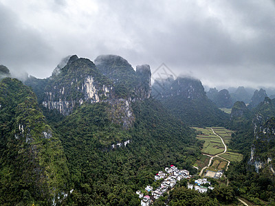 卡尔斯特山小村庄 Karst山图片