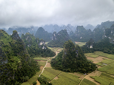 卡尔斯特山岩溶旅游多云植物旅行天空山脉图片