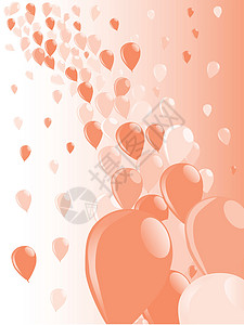 二音气球流光乐趣艺术卡片飞行庆典周年艺术品婚礼插图图片
