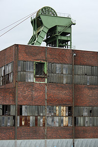 工业废墟建筑建筑师结构建筑学衰变经济衰退堡垒生产工地砖块图片