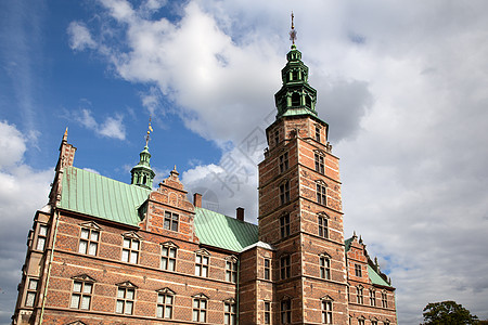 Rosenborg城堡 丹麦哥本哈根花园文化建筑地标历史建筑学插槽城市蓝色尖塔图片