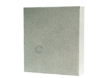 在白色隔绝的轻量级建筑砖 白色隔离的轻质泡沫石膏块工作高压灰色材料工业建筑学充气石工石头技术图片