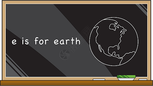 E代表地球背景图片