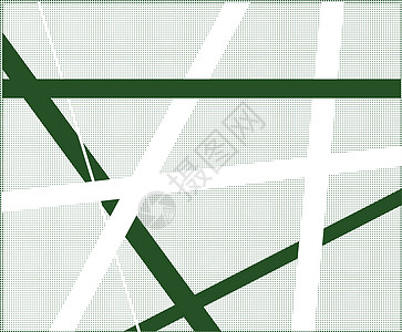 绿色交叉半顿线条穿越插图白色黑色积木十字图片
