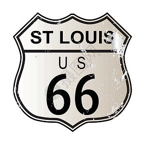 圣路易路6666号街道插图城市路线黑色白色绘画交通图片
