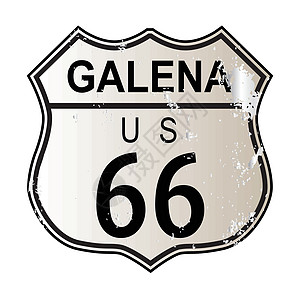 加莱纳66号公路街道绘画路线城市黑色白色交通插图图片